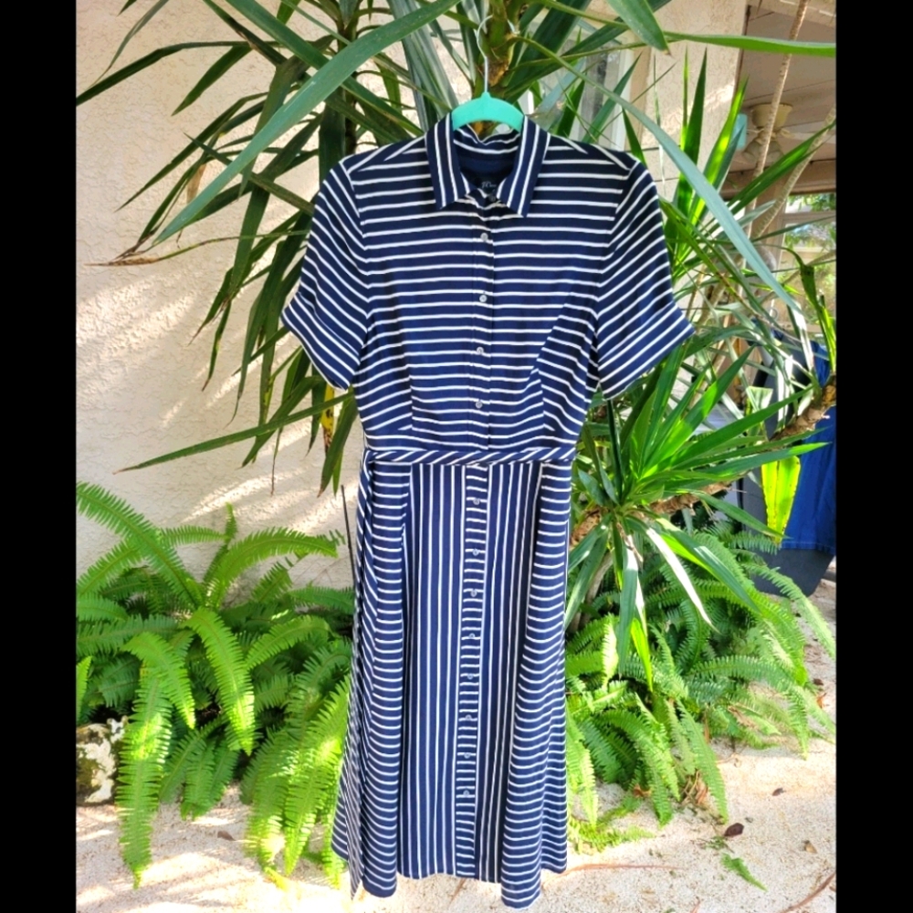 J.Crew Silk Navy Dress, 6
